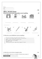 English Worksheet:  family and friends 4