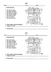 English Worksheet: His and Her Quiz