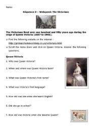Webquest on Victorian times