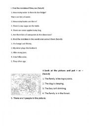 English Worksheet: find the mistakes