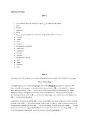 English Worksheet: vocabulary exam for b1 levels