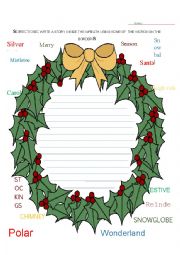 English Worksheet: Christmas Write