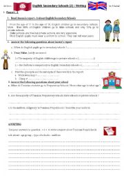 English Worksheet: English Secondary Schools 2. Writing reports
