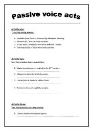 passive voice - ESL worksheet by sihamou