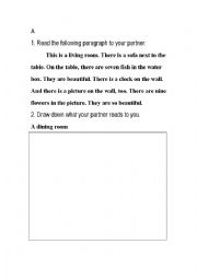 English Worksheet: There is.../There are....