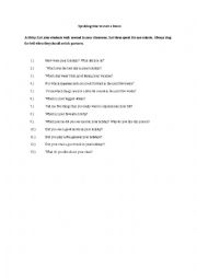 English Worksheet: Spreaking Time Starter