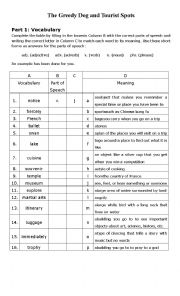 Vocabulary and Proofreading Exercise