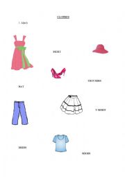 English Worksheet: Clothes