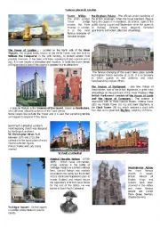 Famous landmarks of London + Quiz