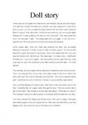 English Worksheet: Doll story