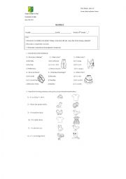English Worksheet: review content whats the weather like?