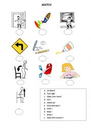English Worksheet: Instructions