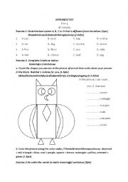 ENTRANCE TEST