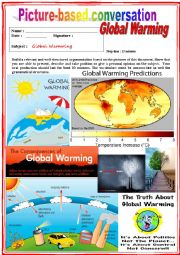 Picture based conversation.  Global warming. (Debating) 26/