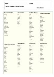 Adjectives 