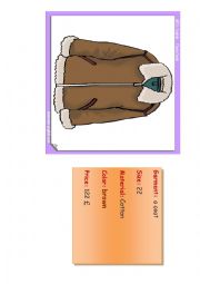 8th form clothes cards