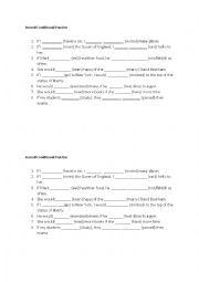 English Worksheet: Second Conditional Practice
