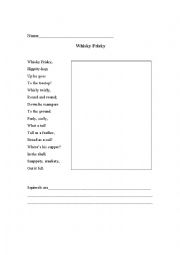 English Worksheet: Whisky Frisky