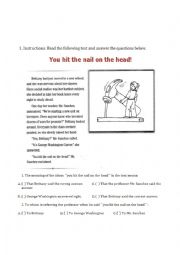 English Worksheet: Idioms Material