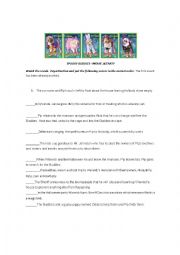 English Worksheet: Halloween activity movie 