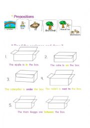 English Worksheet: prepositions