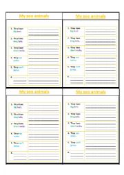 figures of animals - ESL worksheet by ms.crazy