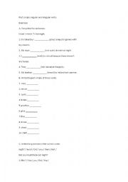 English Worksheet: past simple