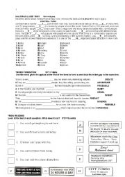 English Worksheet: Cambridge KET Practice Worksheet (Pre-intermediate)