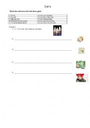 English Worksheet: Lets