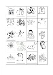 English Worksheet: Halloween lesson