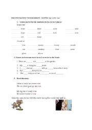 English Worksheet: Pronunciation worksheet