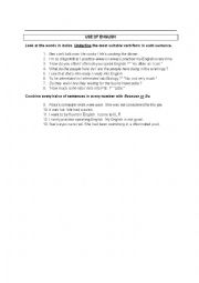 English Worksheet: Daily Routines, Interest and Reason