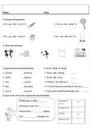 English Worksheet: worksheet and exam sheet