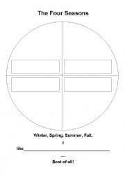 English Worksheet: seasons