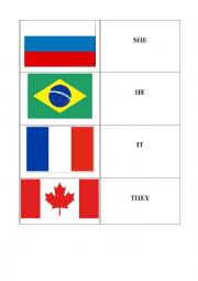 English Worksheet: countries and nationalities memory game