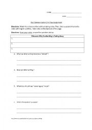 English Worksheet: Art of Lost Letter Writing Listening Comprehension