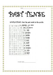 English Worksheet: past tense