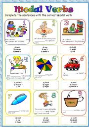 Modal Verbs Worksheet