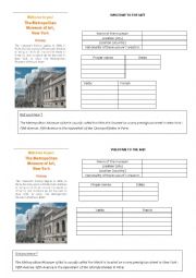 English Worksheet: welcome to the MET