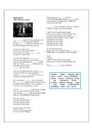 English Worksheet: She Will Be Loved - MAROON 5 song