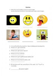 English Worksheet: Workshop emotions, time 