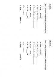 English Worksheet: Talking about family helpsheet