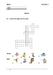 English Worksheet: Sports - Grade 4 - 1