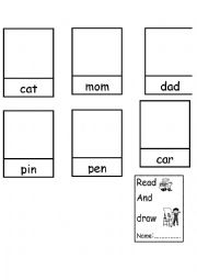 English Worksheet: draw what you read