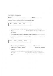 English Worksheet: Vocabulary worksheet - 