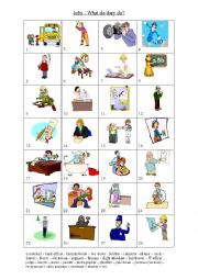 English Worksheet: Jobs