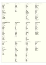 English Worksheet: adjectives