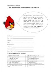 English Worksheet: Personal details