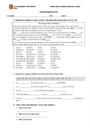 English Worksheet: present continuous and present simple