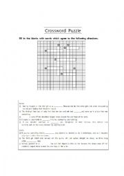 English Worksheet: john updike A&P crossword puzzle